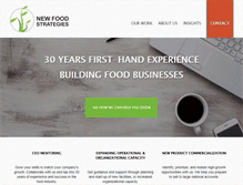 Tablet Screenshot of newfoodstrategies.com